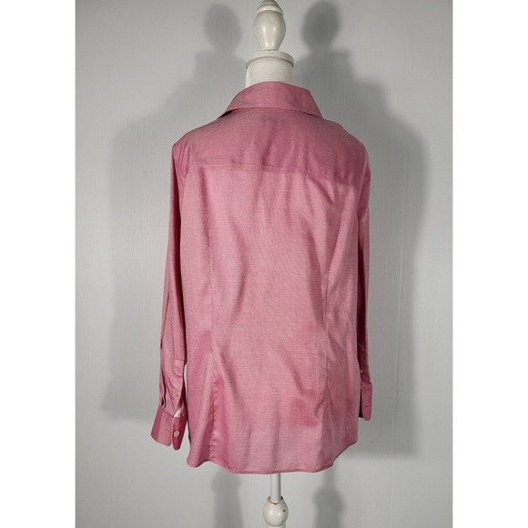 Talbots women"s Long Sleeve Button Down Shirt Career Office Pink Size Unknown - Picture 5 of 8